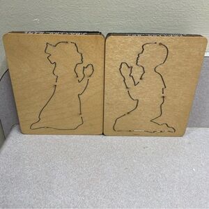 Praying Boy & Girl Ellison Educational Equip Accucut Wood Dies 6"x5" Arts Crafts